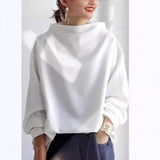 Laurentia – Bluză oversize cu guler înalt