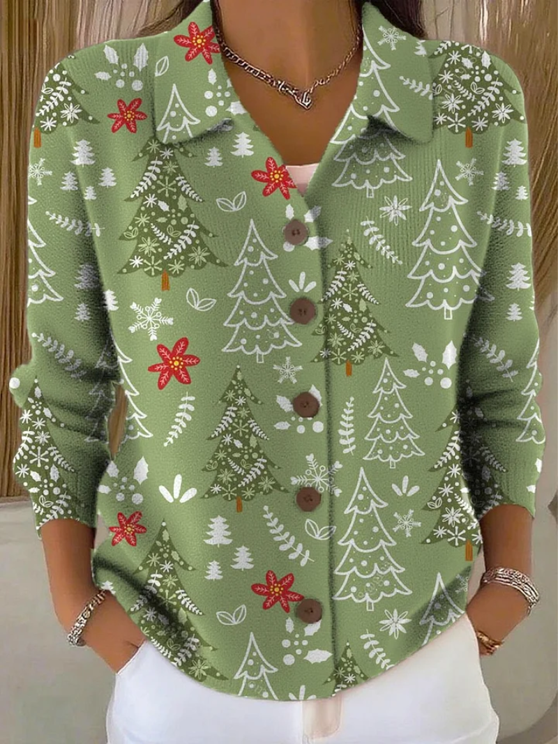 Leontina – Cardigan cu model de Crăciun