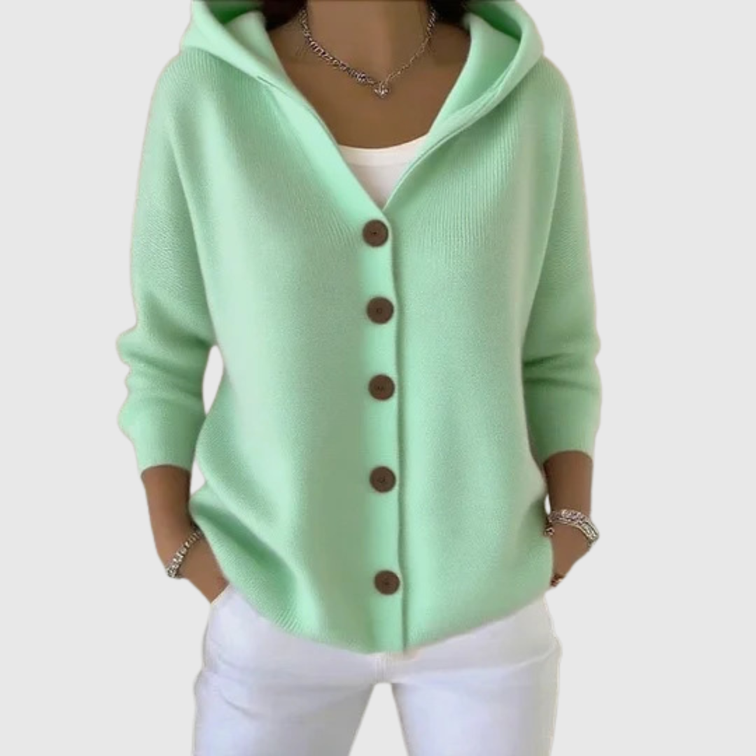 Angelica – Cardigan tricotat cu glugă