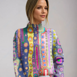 Minodora – Pulover cu guler înalt colorat
