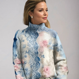 Cerasela – Pulover cu model de dantelă