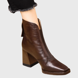 Lenuța – Botine cu toc gros