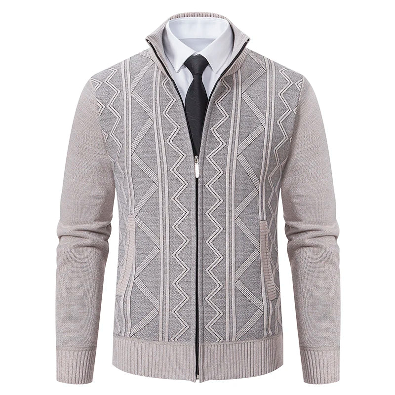 Decebal – Cardigan cu model în zigzag