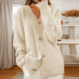 Iulia – Cardigan texturat cu nasturi