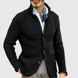 Ovidiu – Cardigan waffle cu guler