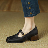 Sabrina – Pantofi T-strap cu cataramă