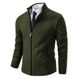 Andrei – Cardigan cu fermoar contrastant
