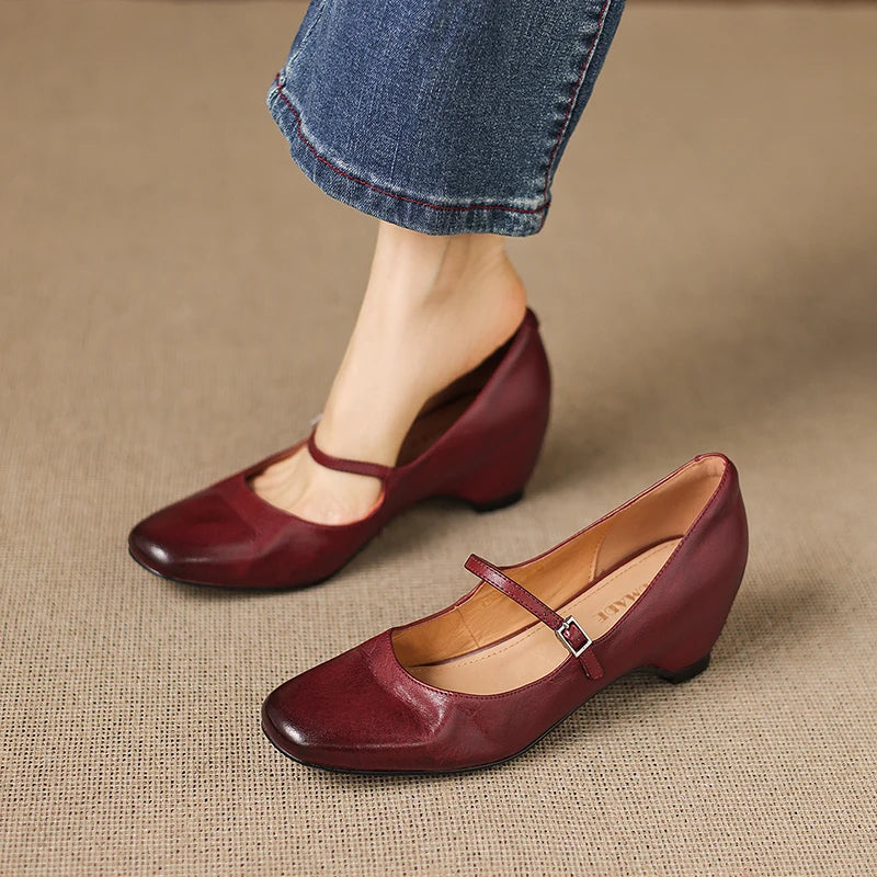 Isabela – Pantofi Mary Jane cu toc