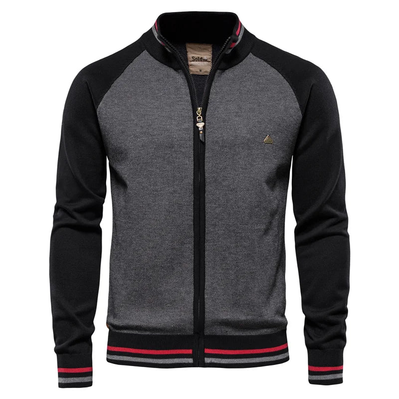 Emanuel – Cardigan cu fermoar și guler