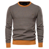 Horia – Pulover texturat cu margini contrastante