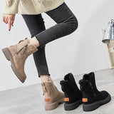 Andra – Botine îmblănite cu fermoar