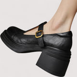 Gherghina-Ioana – Pantofi Mary Jane cu toc bloc