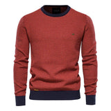 Horia – Pulover texturat cu margini contrastante