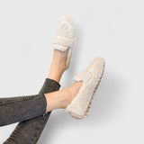 Sorana – Mocasini pufoși tip teddy