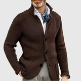 Ovidiu – Cardigan waffle cu guler