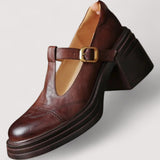 Gherghina-Ioana – Pantofi Mary Jane cu toc bloc