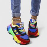 Teona – Sneakers cu talpă multicoloră