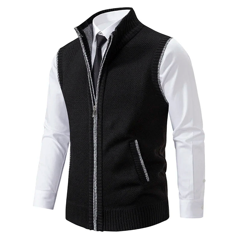 Darius – Vestă tricotată cu fermoar