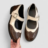 Rodica – Pantofi Mary Jane brogue