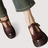 Gherghina-Ioana – Pantofi Mary Jane cu toc bloc