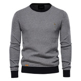 Horia – Pulover texturat cu margini contrastante