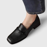Larisa – Mocasini retro cu vârf pătrat