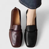 Larisa – Mocasini retro cu vârf pătrat