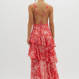 Claudia – Rochie lungă cu volane