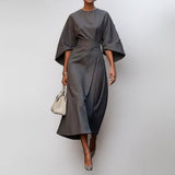 Amelia – Rochie maxi cu mâneci kimono
