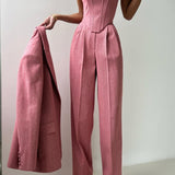 Nadia – Set cu blazer și pantaloni
