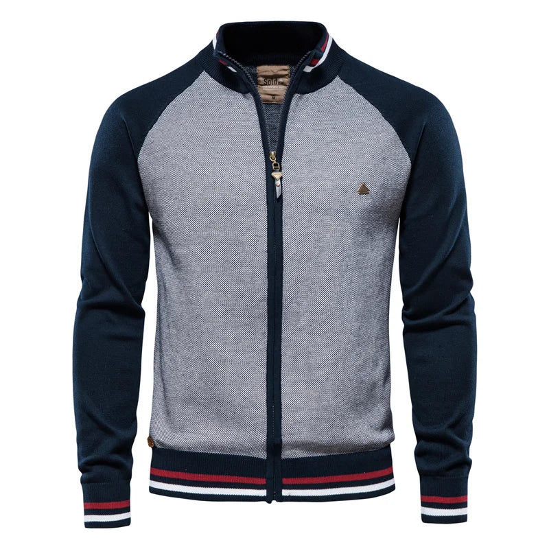 Emanuel – Cardigan cu fermoar și guler