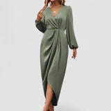 Adelina – Rochie midi cu drapaj