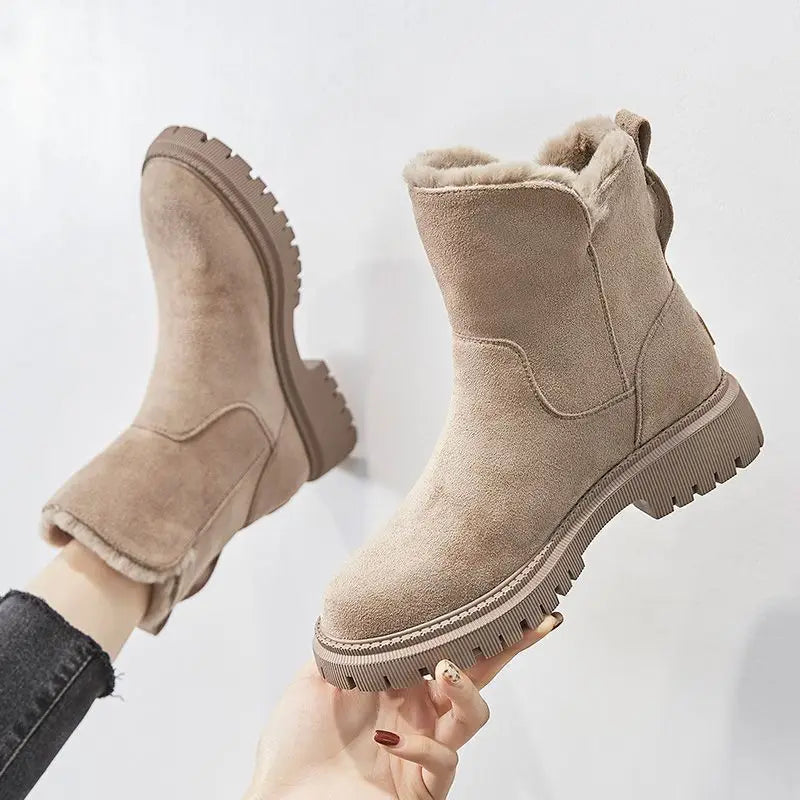 Andra – Botine îmblănite cu fermoar