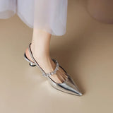 Veta – Pantofi slingback cu strasuri