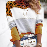 Larisa – Pulover cu dungi și leopard