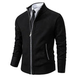 Andrei – Cardigan cu fermoar contrastant