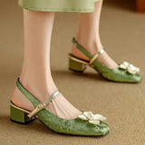 Viviana – Pantofi cu floare decorativă