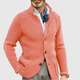 Ovidiu – Cardigan waffle cu guler