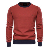 Horia – Pulover texturat cu margini contrastante