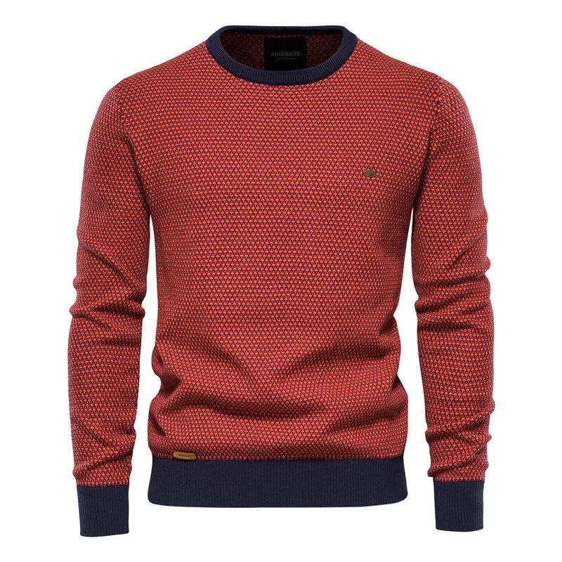 Horia – Pulover texturat cu margini contrastante