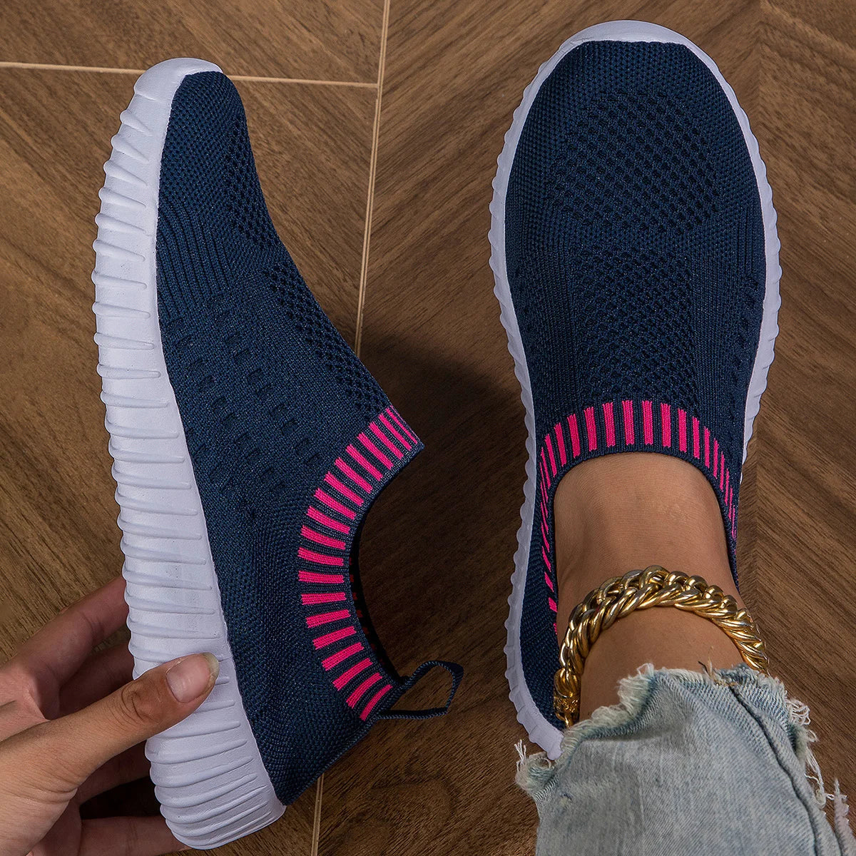 Carina – Pantofi slip-on din tricot