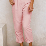 Anastasia – Pantaloni din reiat cu pense