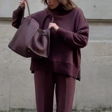 Beatrice – Set bluză lejeră și pantaloni