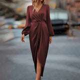 Adelina – Rochie midi cu drapaj