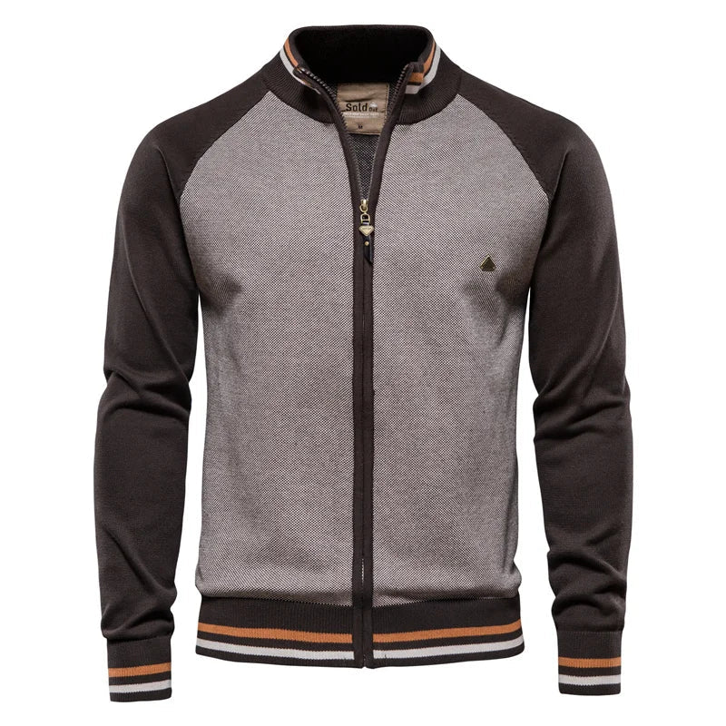Emanuel – Cardigan cu fermoar și guler