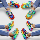 Teona – Sneakers cu talpă multicoloră