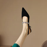 Veta – Pantofi slingback cu strasuri