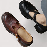 Gherghina-Ioana – Pantofi Mary Jane cu toc bloc