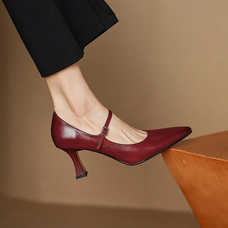 Agnes – Pantofi Mary Jane cu toc