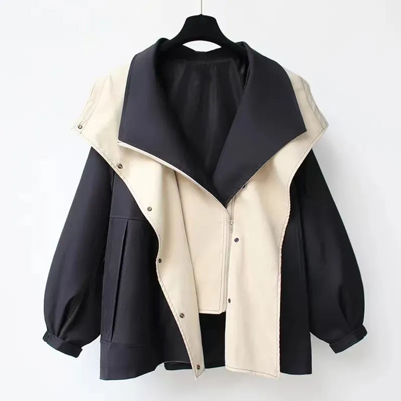 Petronela – Geacă oversized cu revere duble